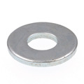 Prime-Line Flat Washer, Fits Bolt Size #10 , Steel Zinc Plated Finish, 100 PK 9080595